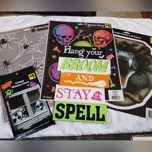 3 For $9 Halloween Window Clings and Decoration Set
